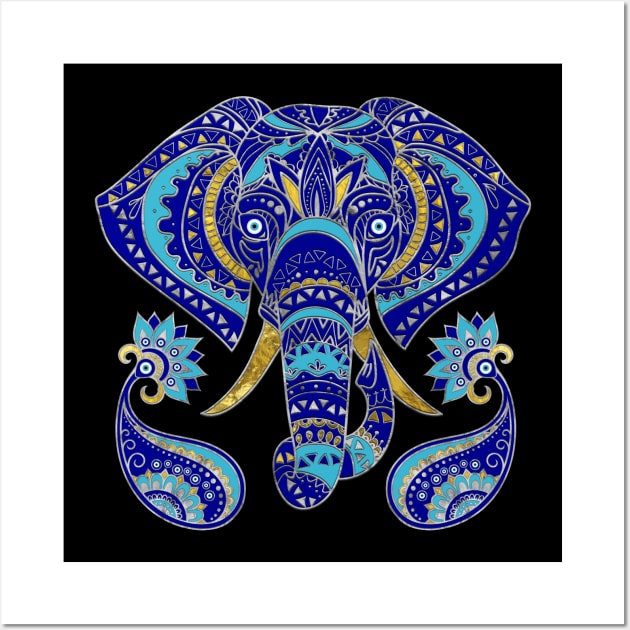 Evil Eye Elephant Ornament Wall Art by Nartissima